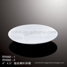 healthy special durable white porcelain chinese saucer